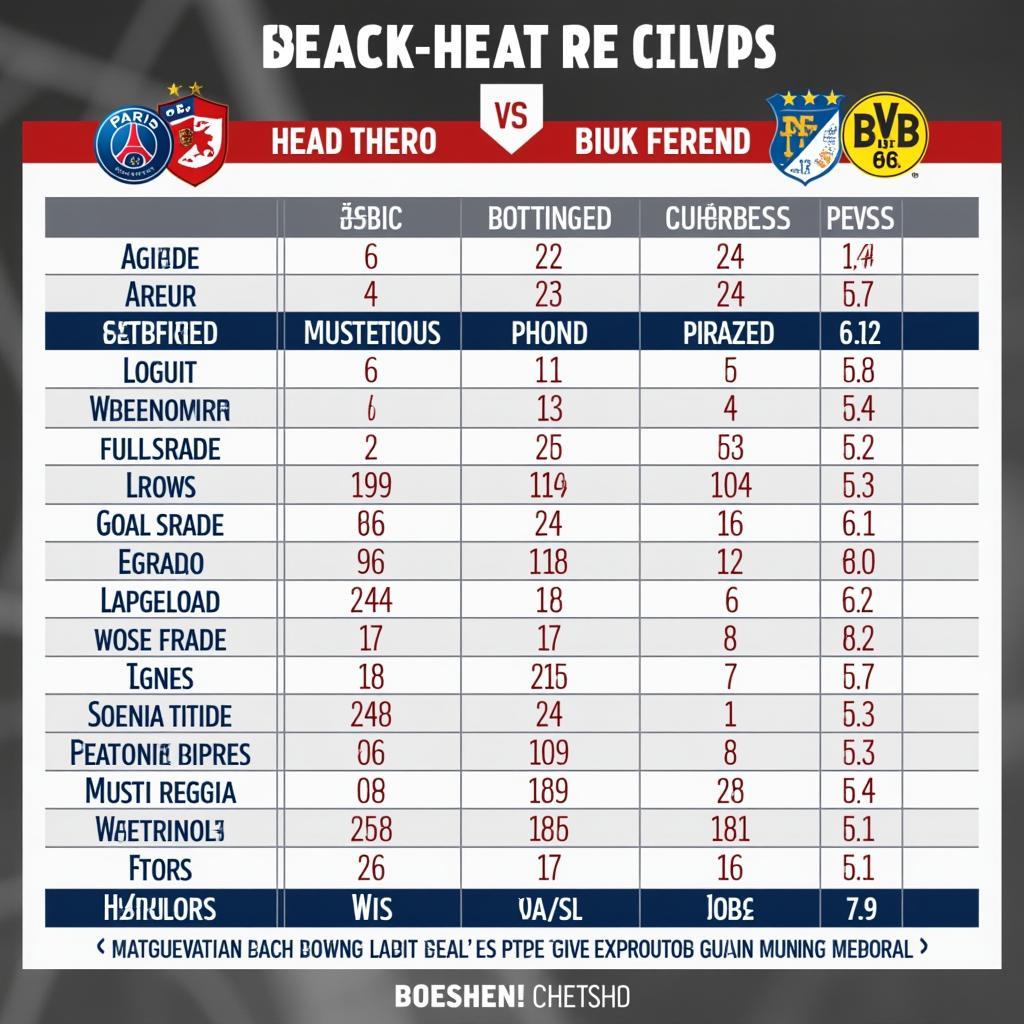 Lịch sử đối đầu giữa PSG và Dortmund