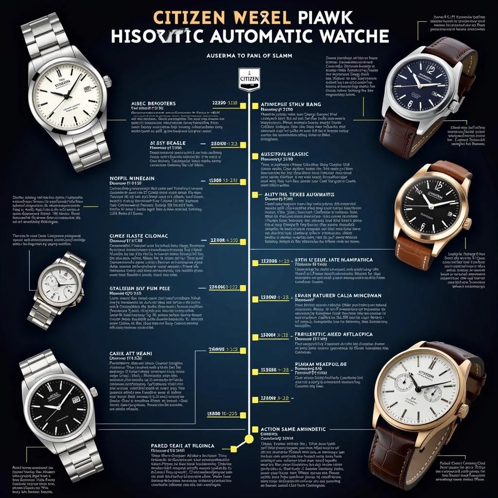 Lịch sử phát triển của đồng hồ Citizen Automatic