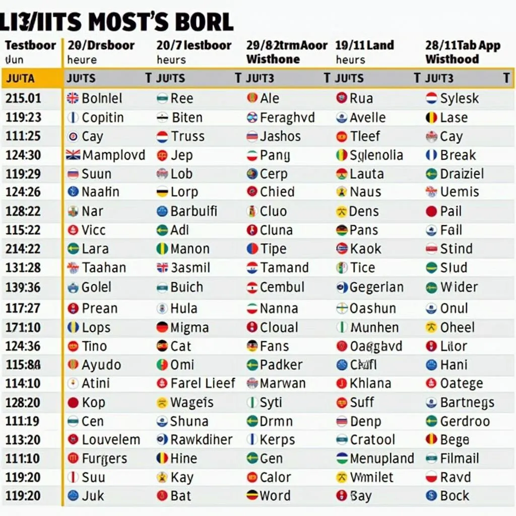 Lịch thi đấu World Cup 2018