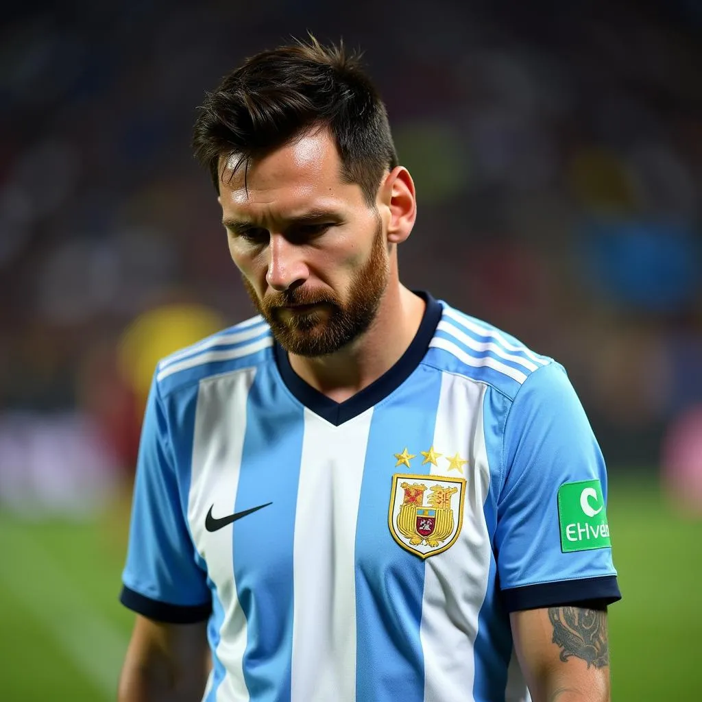 Lionel Messi thất vọng