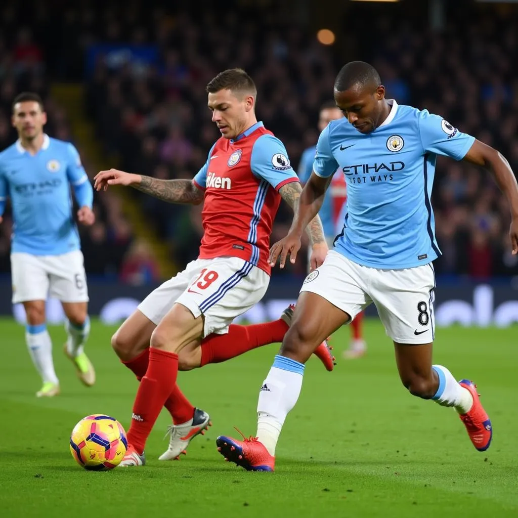 Trận đấu giữa Man City và Brighton