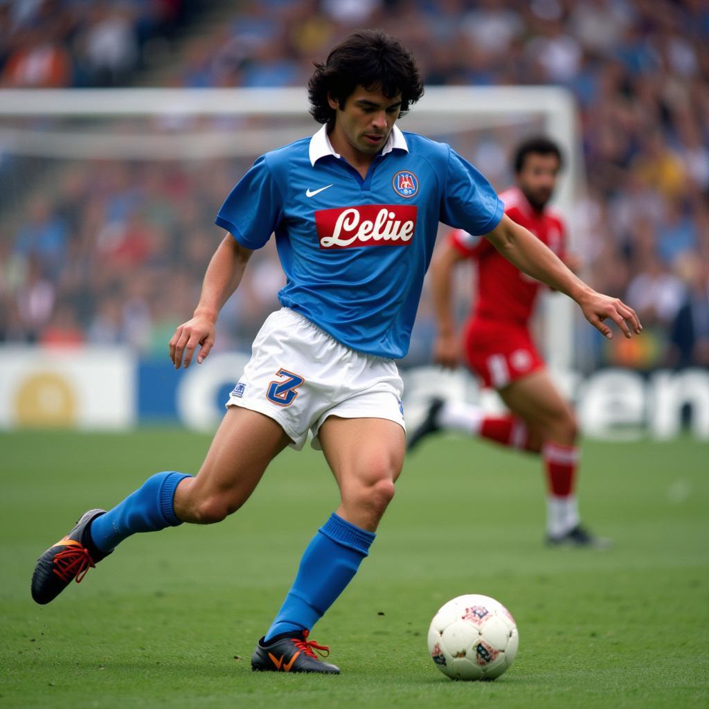 Maradona trong màu áo Napoli