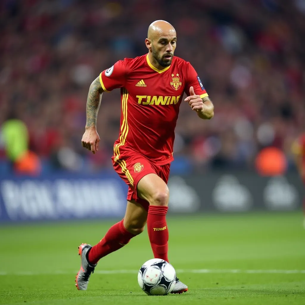 Mascherano thi đấu cho Hebei China Fortune năm 2017