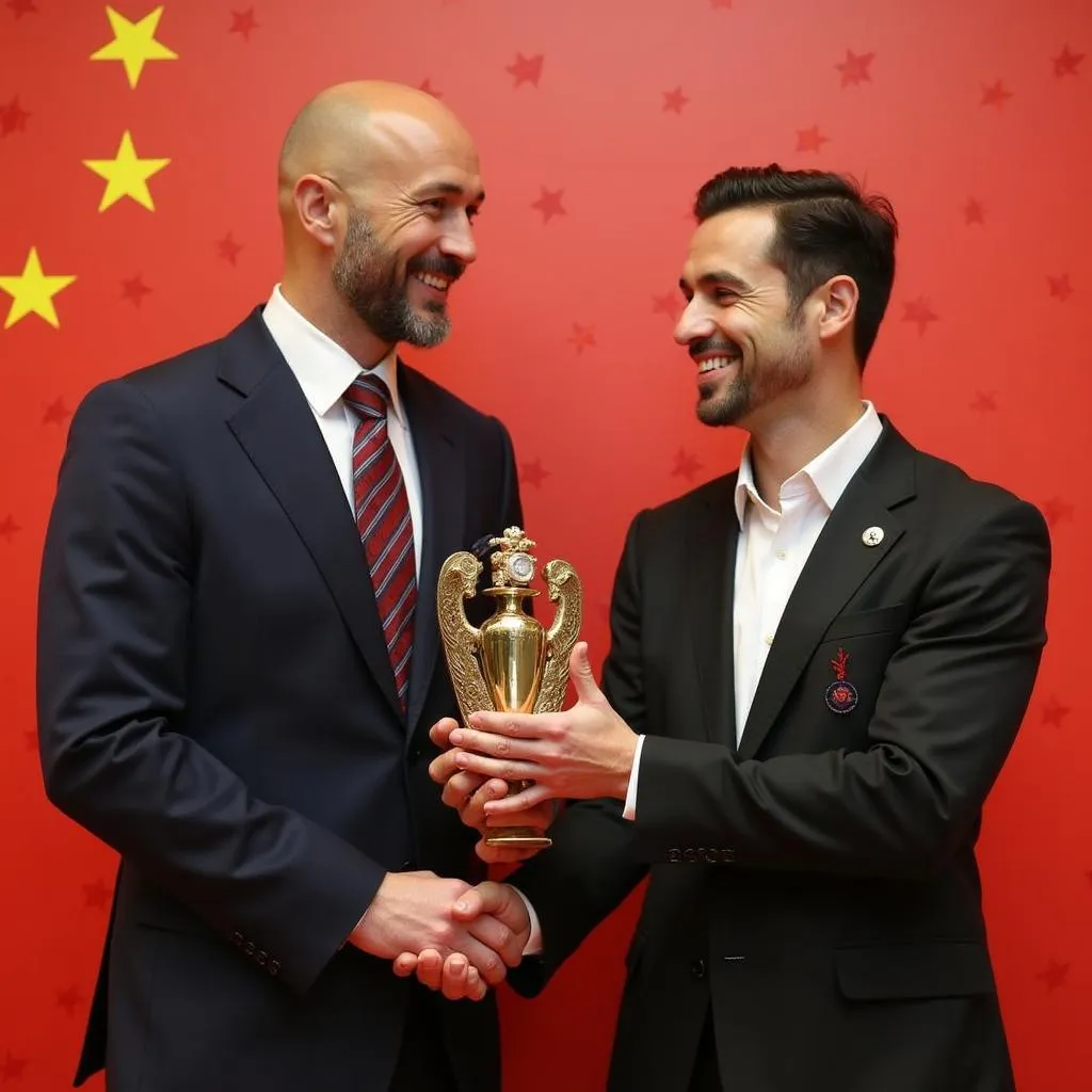 Mascherano nhận danh hiệu tại Hebei China Fortune