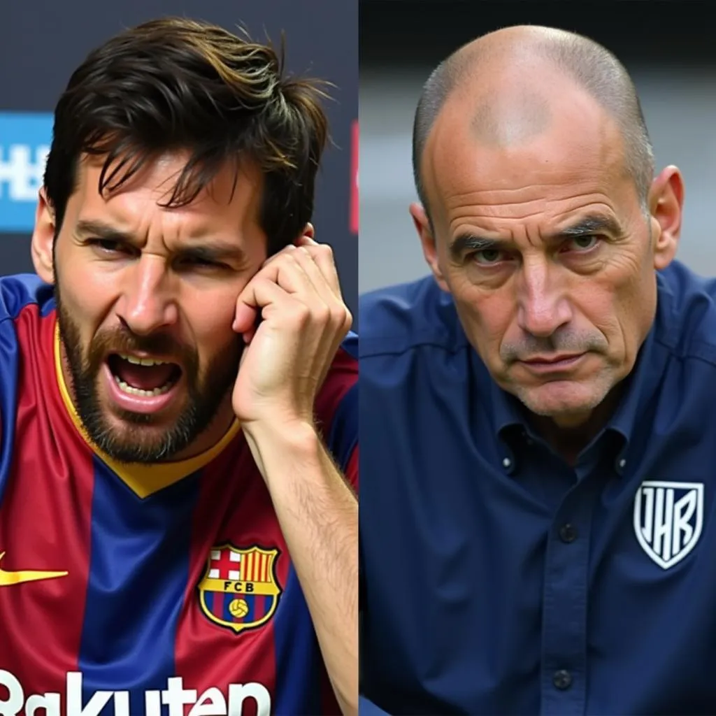 Messi và Abidal: Xung đột