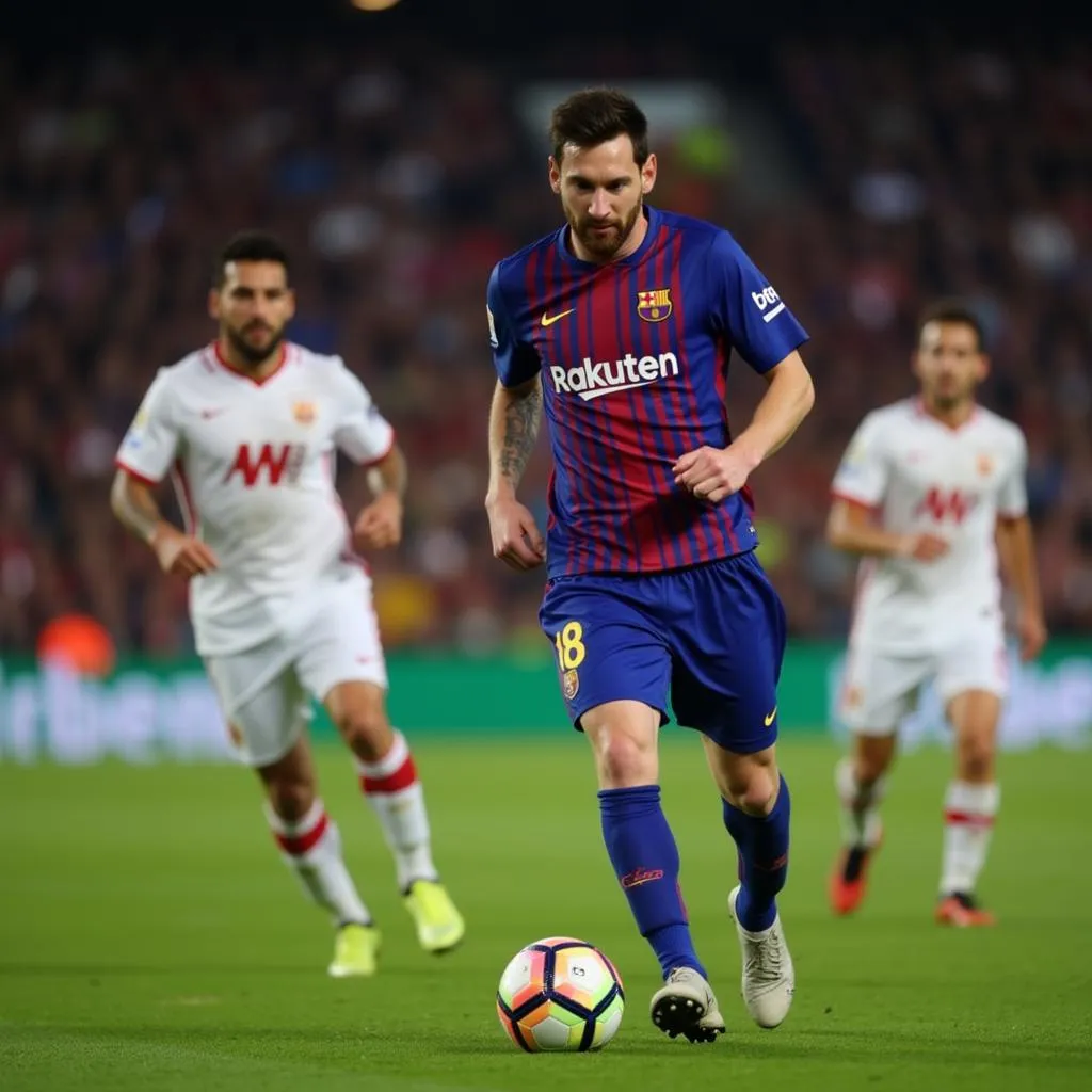 Messi ghi bàn từ phim giữa cộng và trừ