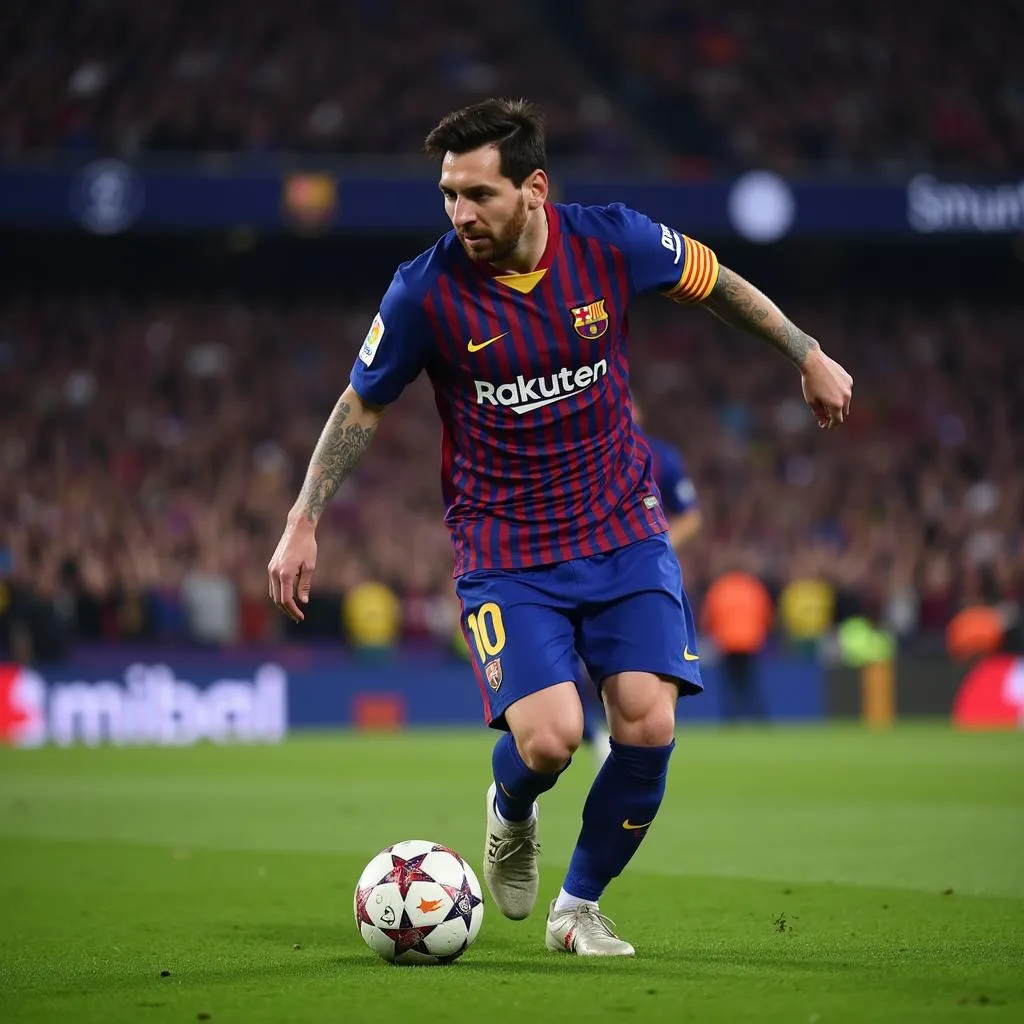 Lionel Messi tỏa sáng tại Champions League