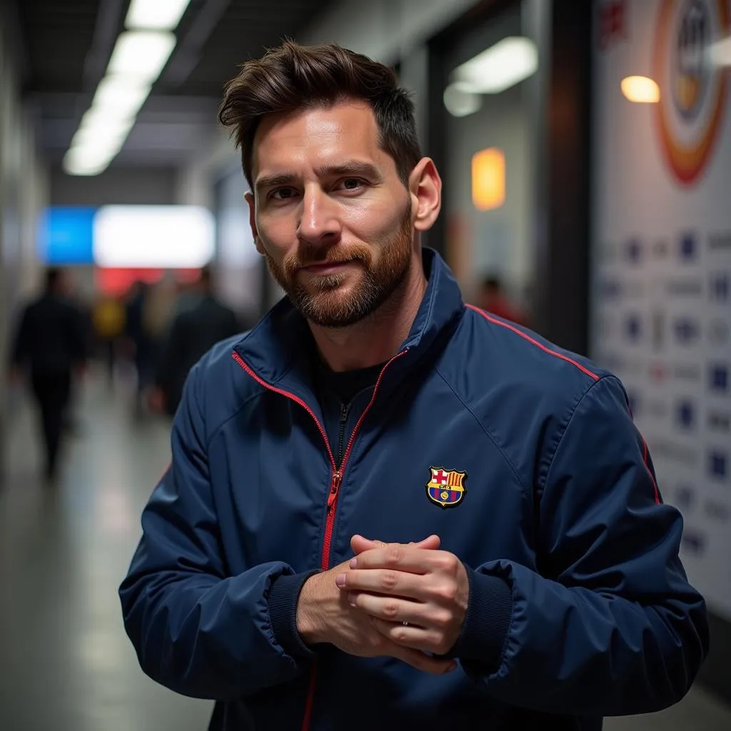 Messi in advertisement in South Korea