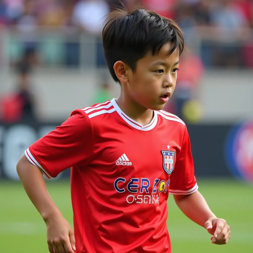 Minamino trong màu áo Cerezo Osaka