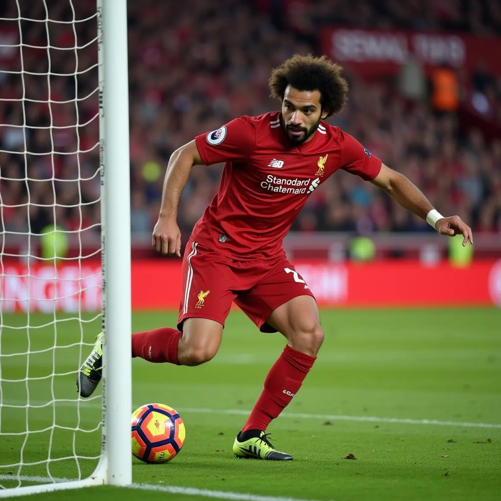 Mohamed Salah ghi bàn cho Liverpool