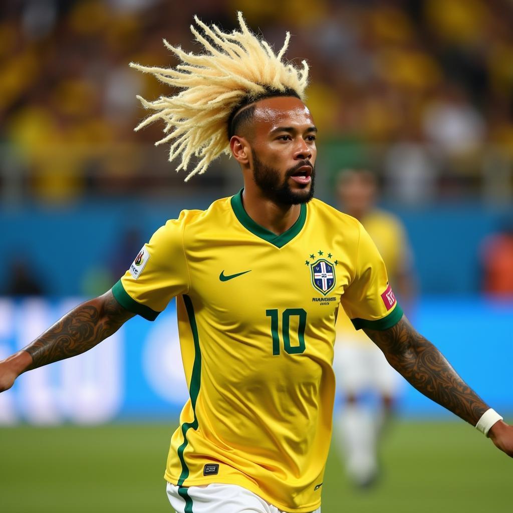 Neymar World Cup 2018 tóc mì tôm