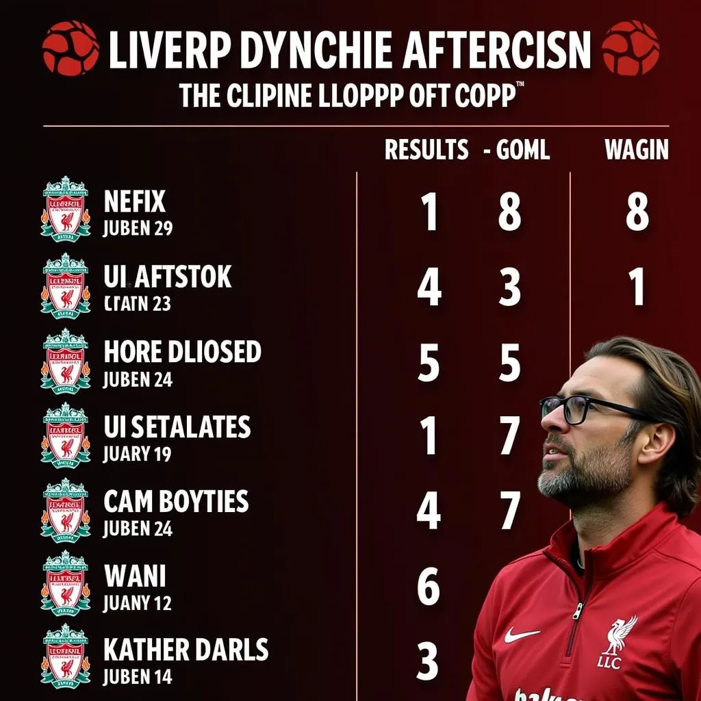 Phân tích phong độ Liverpool