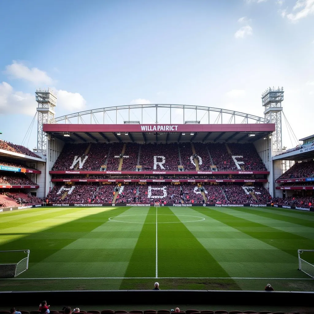 Villa Park stadium exterior view