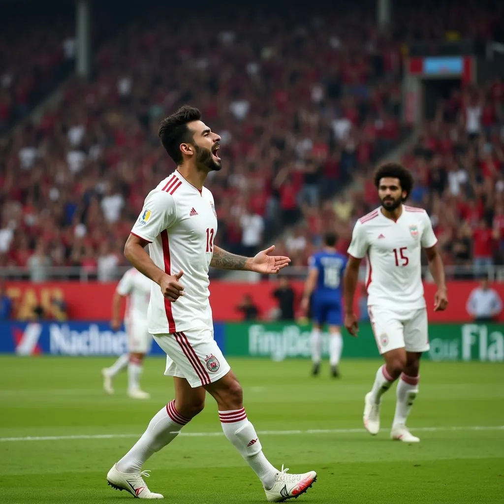 Sardar Azmoun ghi bàn cho Iran