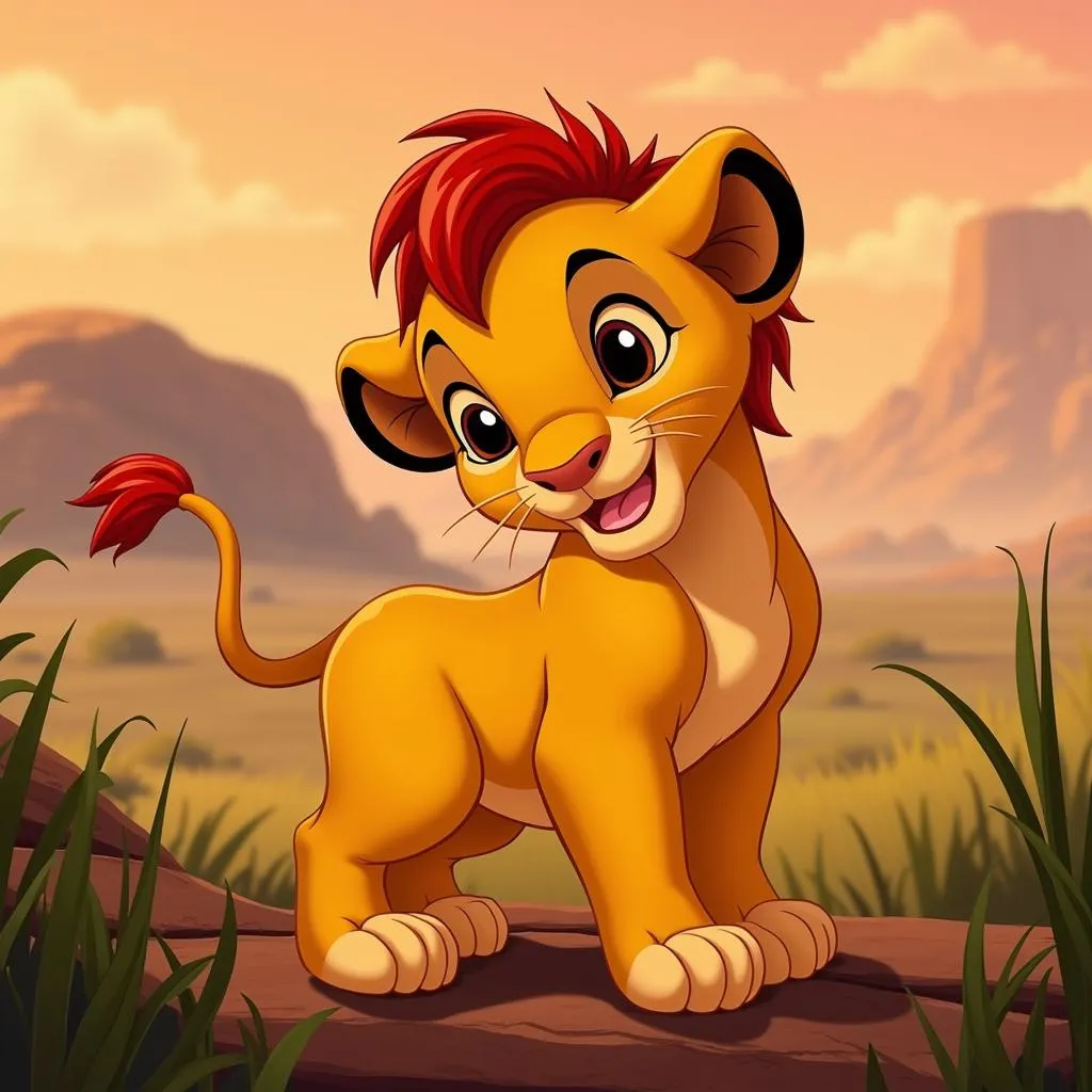 Simba, nhân vật chính trong phim Vua Sư Tử