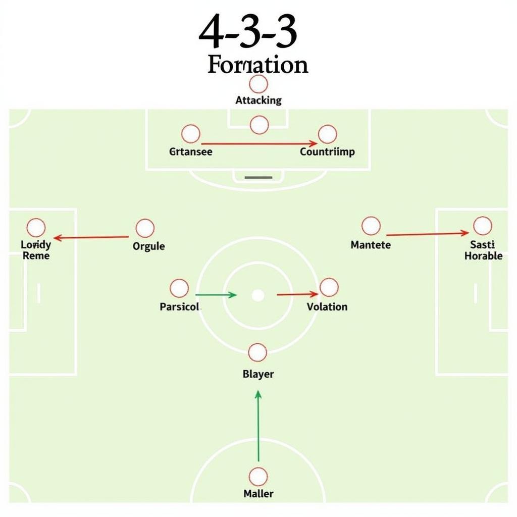 Sơ đồ chiến thuật bóng đá 4-3-3