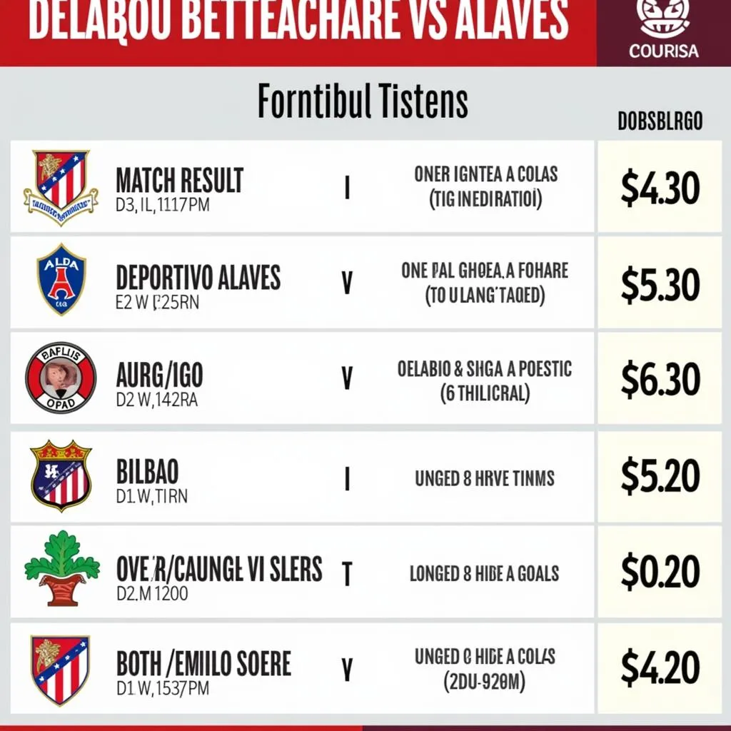 Soi kèo Deportivo Alaves Athletic Bilbao