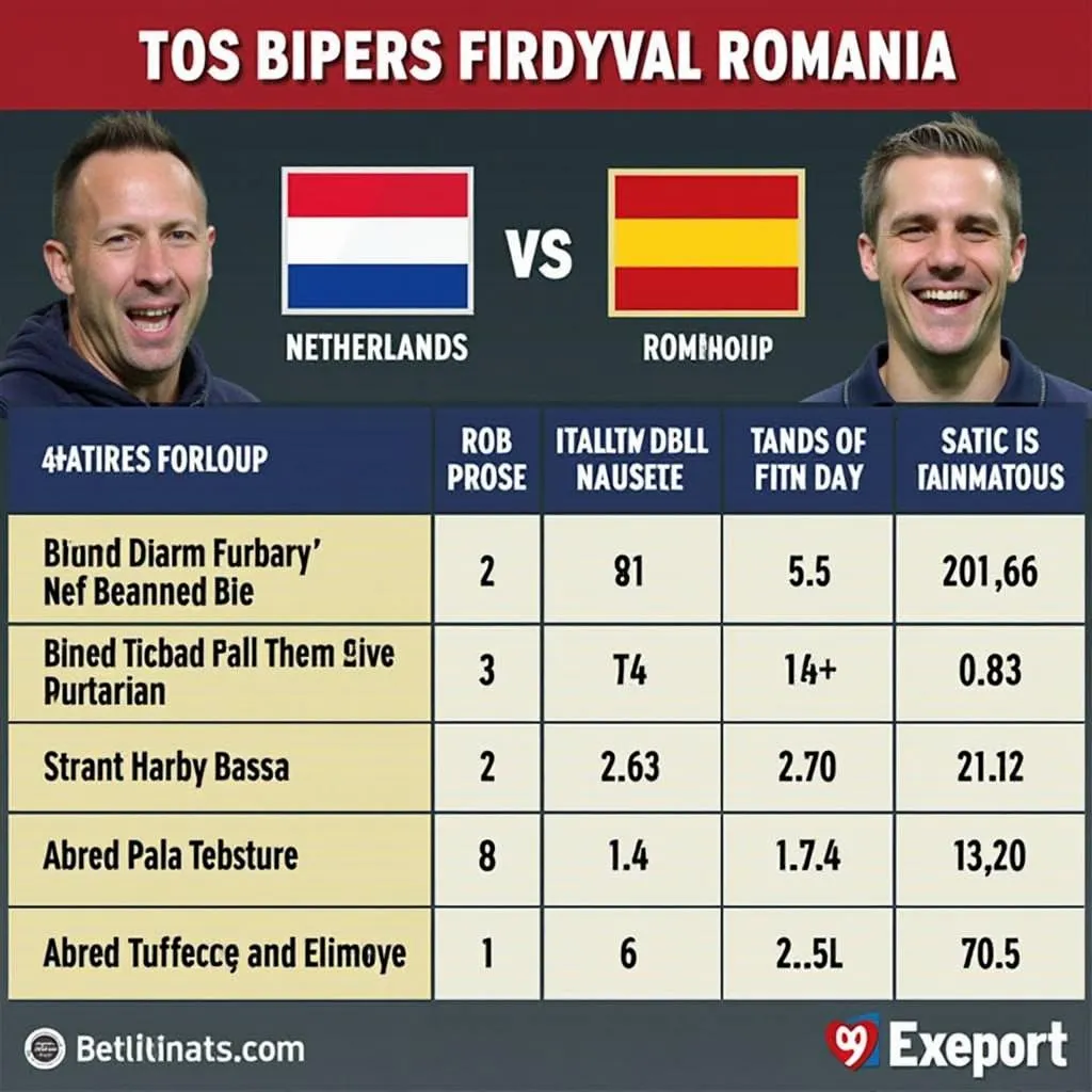 Soi kèo Hà Lan vs Romania - Phân tích chuyên gia