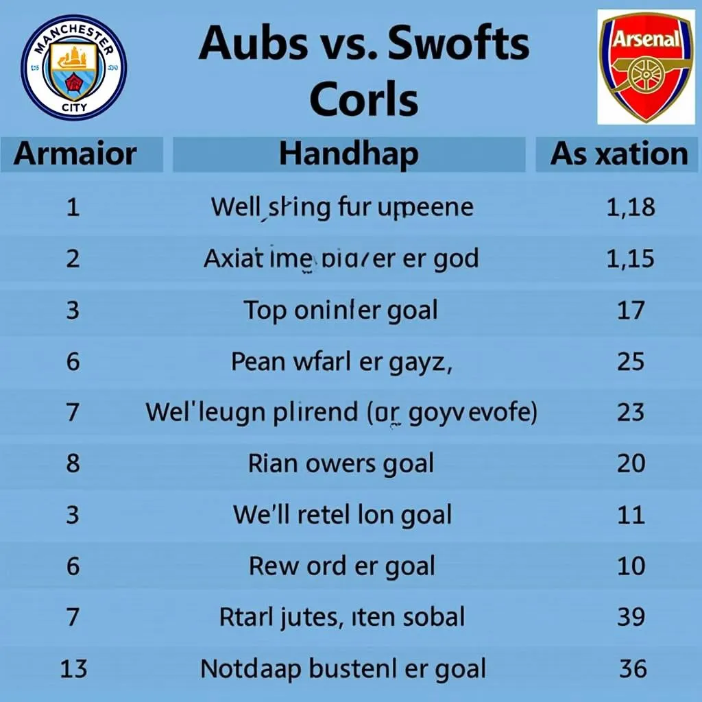 Soi kèo Man City Arsenal: Tỷ lệ kèo hấp dẫn