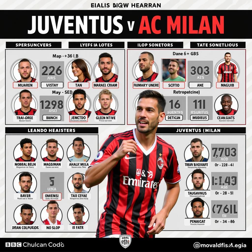 Soi kèo Juventus vs AC Milan: Lực lượng