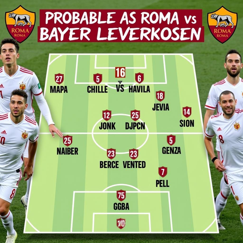 Đội hình ra sân dự kiến Roma vs Leverkusen