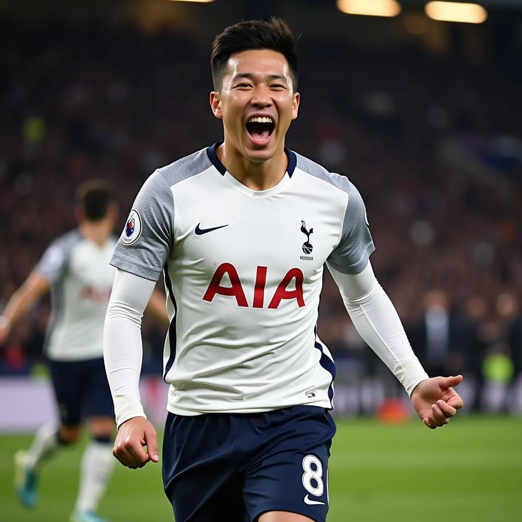 Tiền đạo Son Heung-min tỏa sáng trong màu áo Tottenham Hotspur