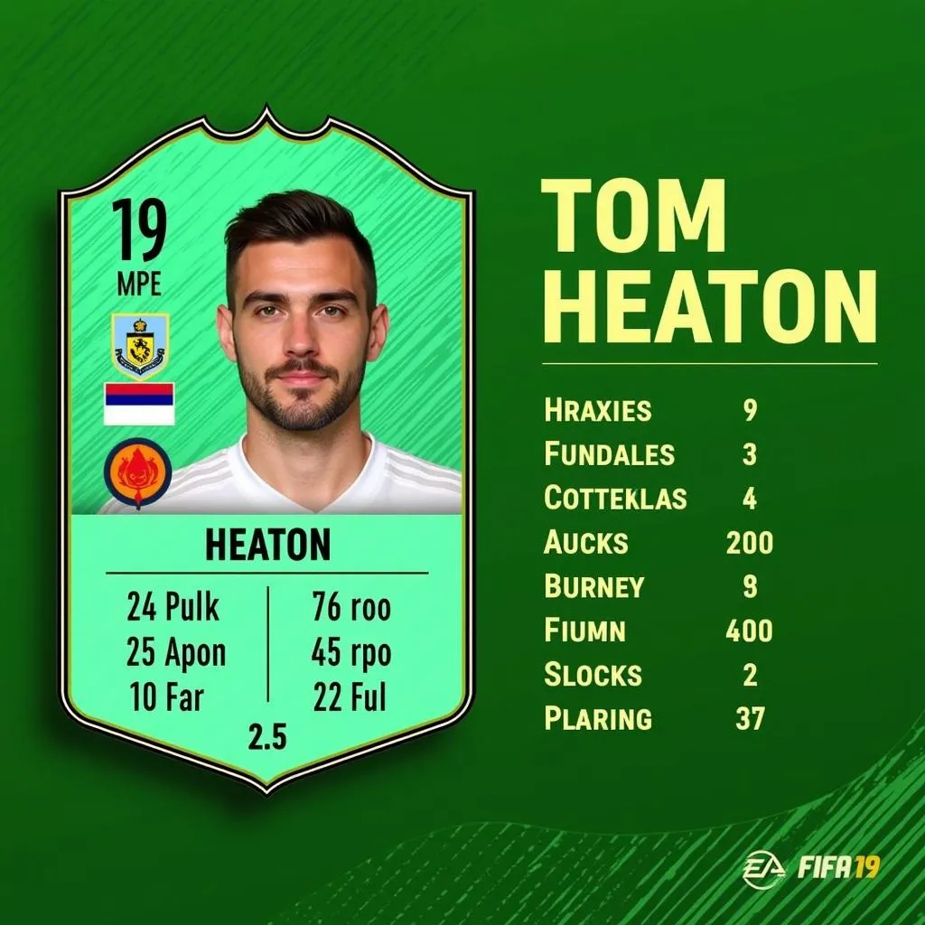 Tom Heaton FIFA 19 đội hình