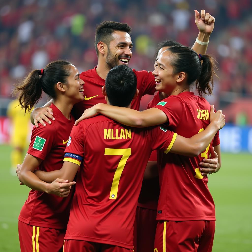 U21 Vietnam celebrates victory