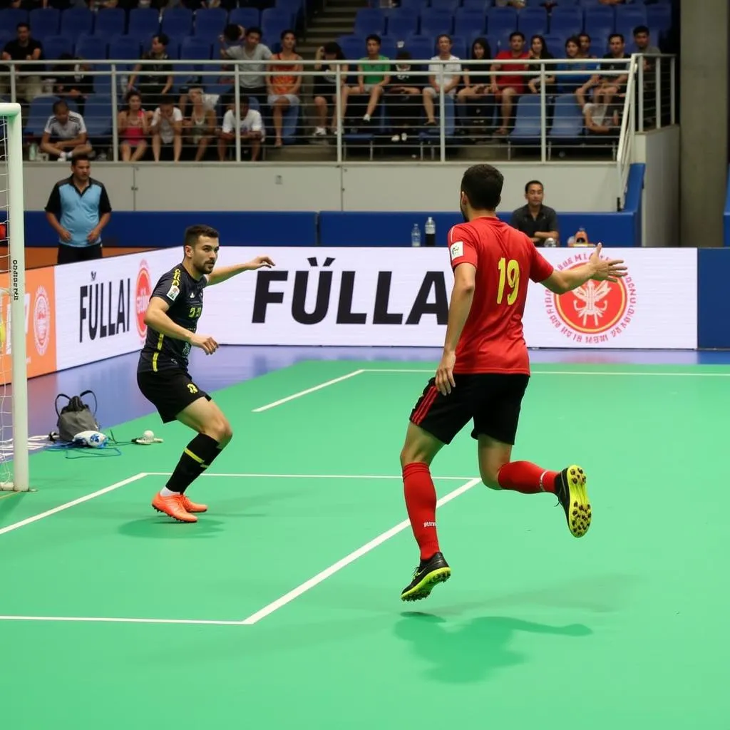 Thủ môn Việt Nam xuất thần cản phá cú sút phạt đền của Thái Lan trong trận chung kết Futsal Đông Nam Á 2019