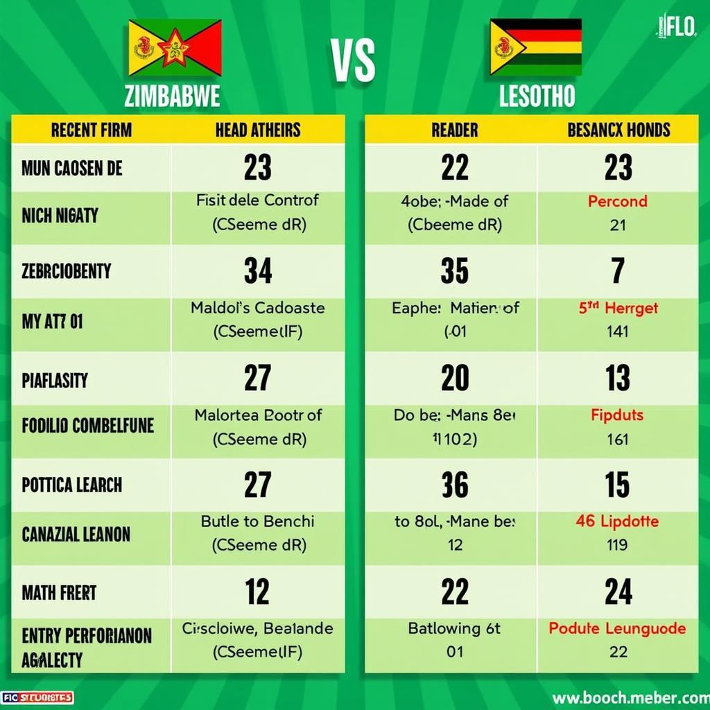 Soi kèo trận đấu Zimbabwe vs Lesotho