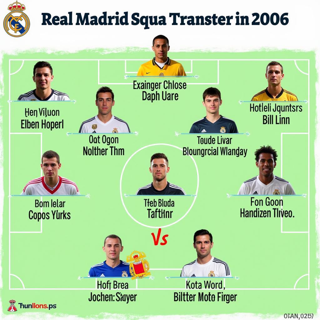 Đội hình Real Madrid 2006 trong giai đoạn chuyển giao