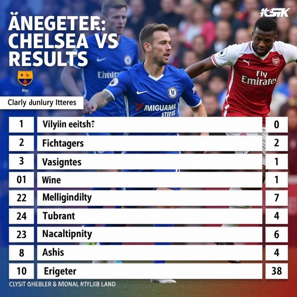 Lịch sử đối đầu Chelsea vs Arsenal