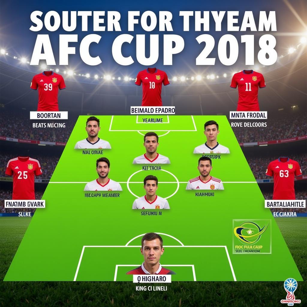 Lịch thi đấu AFC Cup 2018 Việt Nam - Đội hình