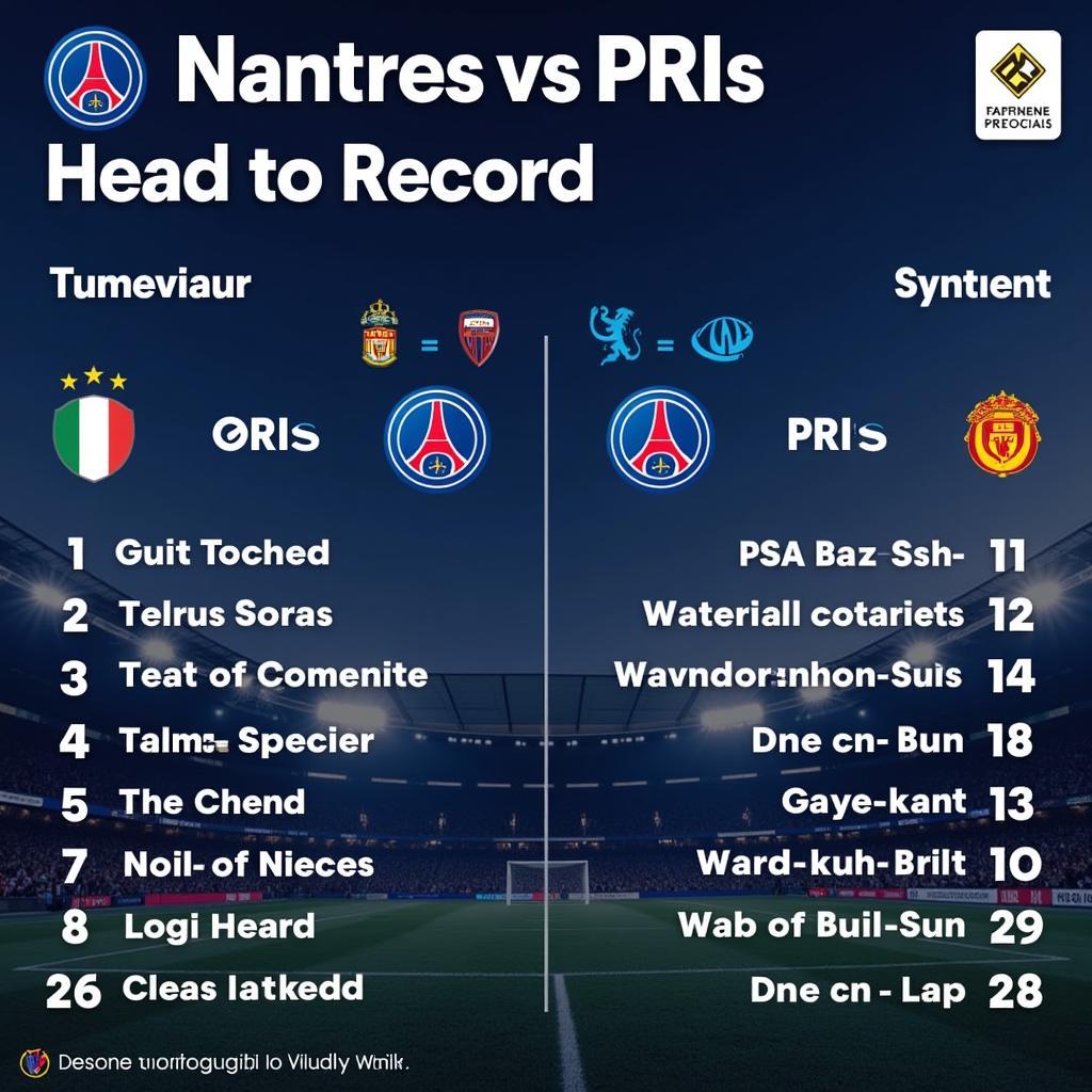 Lịch sử đối đầu Nantes vs PSG