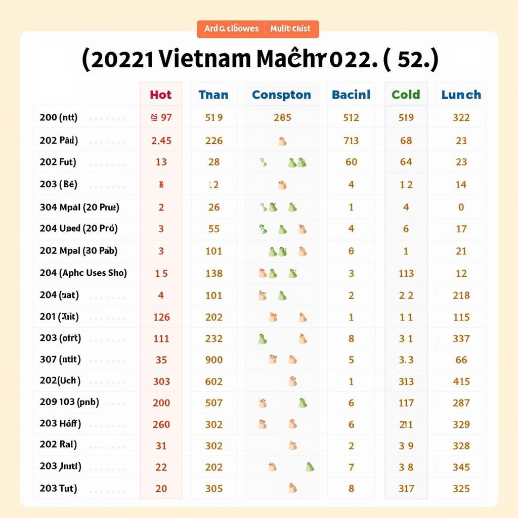 Tần suất xuất hiện các con số XSMB 22/3/2022