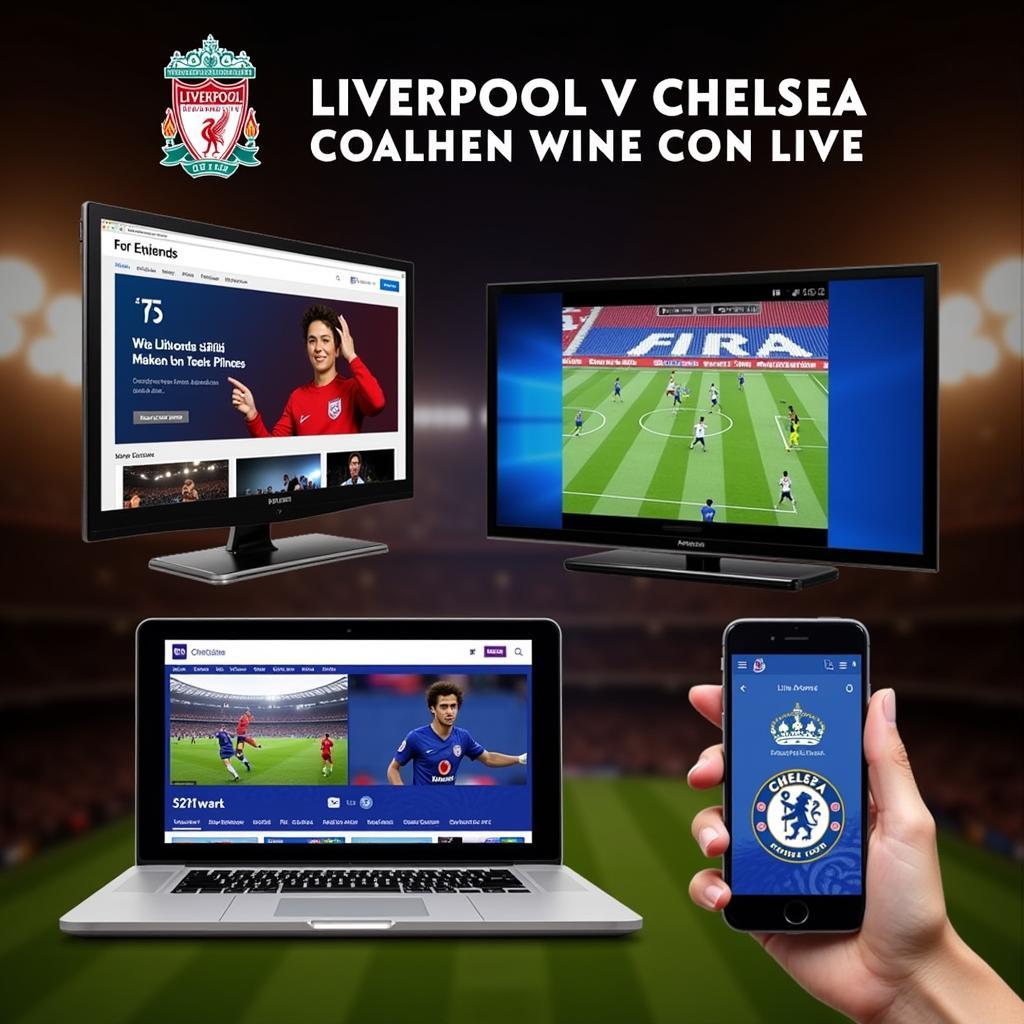 Xem trực tiếp trận đấu giữa Liverpool và Chelsea